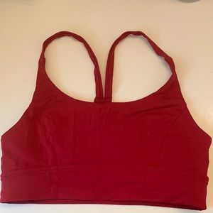 Lululemon red sports bra